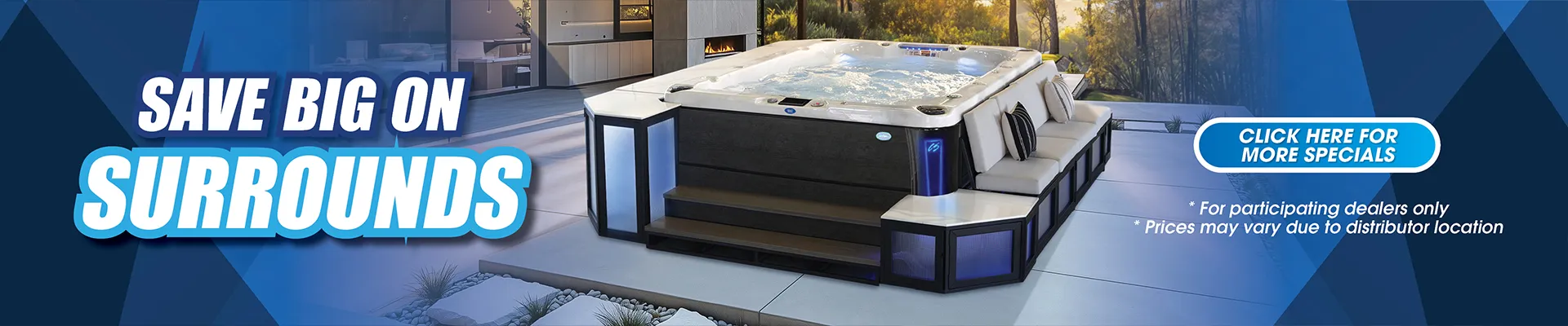 Calspas hot tub being used in a family setting - Surrey