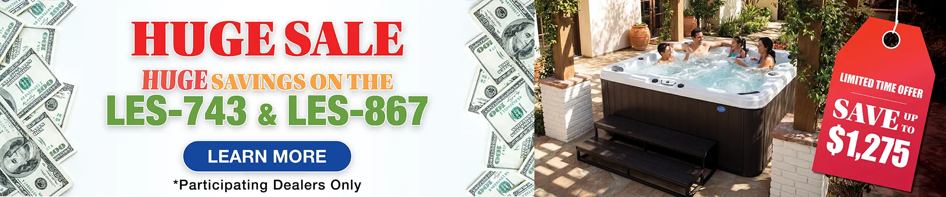 Calspas hot tub being used in a family setting - Surrey